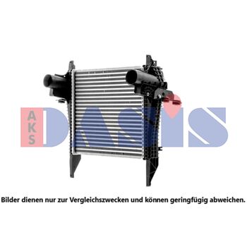 Intercooler, charger -- AKS DASIS, Core Dimensions: 530x432x50...