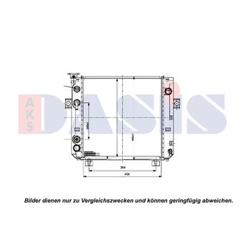 Radiator, engine cooling -- AKS DASIS, Hyster, Yale, Serie E01, D010,...