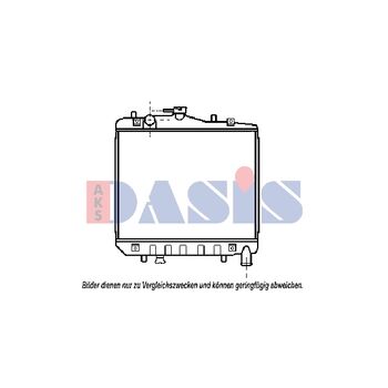 Kühler, Motorkühlung AKS DASIS 510013N für KIA PRIDE (DA) PRIDE Kombi