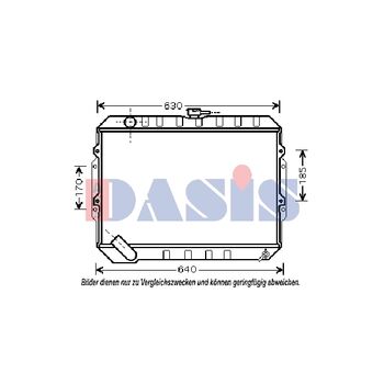 Kühler, Motorkühlung AKS DASIS 510046N für HYUNDAI GALLOPER II (JK-01) …