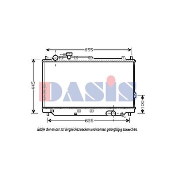 Kühler, Motorkühlung AKS DASIS 510062N für KIA CARENS I (FC…