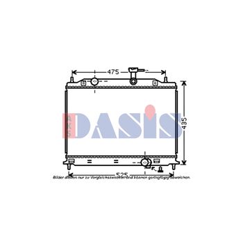 Kühler, Motorkühlung AKS DASIS 510076N für KIA RIO II (JB) RIO II Stufenheck (JB…