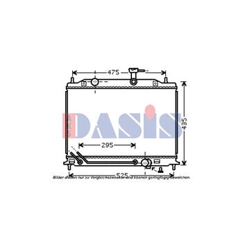 Radiator, engine cooling -- AKS DASIS, KIA, RIO II (JB), Saloon...