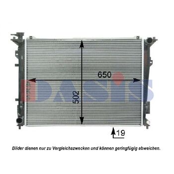 Kühler, Motorkühlung AKS DASIS 510098N für HYUNDAI SONATA V (NF) KIA MAGENTIS (…