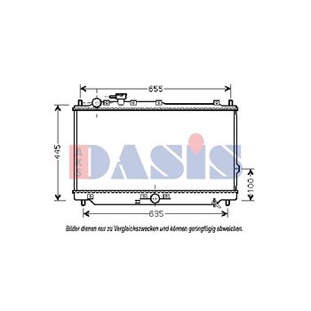 Kühler, Motorkühlung AKS DASIS 510103N für KIA CARENS I (FC…