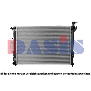 Radiator, engine cooling -- AKS DASIS, Core Dimensions: 660x477...