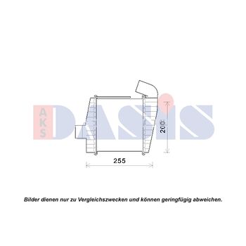 Ladeluftkühler AKS DASIS 517013N für HYUNDAI TRAJET (FO…