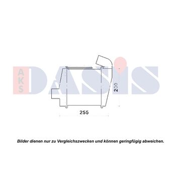Ladeluftkühler AKS DASIS 517014N für HYUNDAI ELANTRA (XD) ELANTRA Stufenheck (XD…