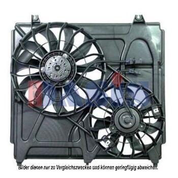 Fan, radiator -- AKS DASIS, KIA, SORENTO I (JC), Voltage [V]: 12...