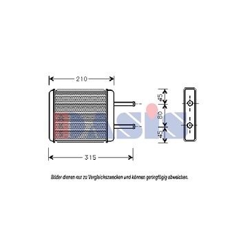 Heat Exchanger, interior heating -- AKS DASIS, KIA, CARNIVAL II (GQ), ...
