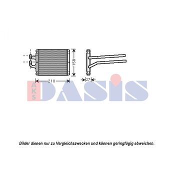 Heat Exchanger, interior heating -- AKS DASIS, KIA, PICANTO (BA)...