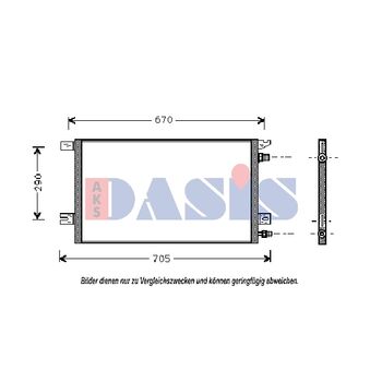 Kondensator, Klimaanlage AKS DASIS 522015N