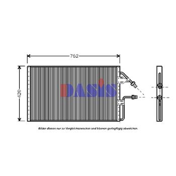 Kondensator, Klimaanlage AKS DASIS 522016N