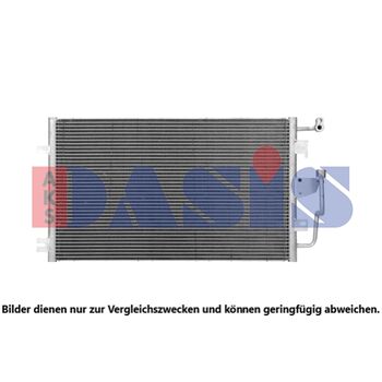 Condenser, air conditioning -- AKS DASIS, Length [mm]: 670...