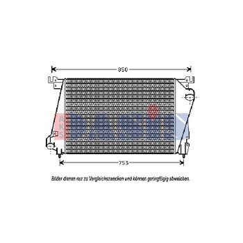 Ladeluftkühler AKS DASIS 527020N für CHRYSLER VOYAGER / GRAND VOYAGER III (GS) …