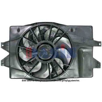 Fan, radiator -- AKS DASIS, DODGE, CARAVAN (RG_), Voltage [V]: 12...