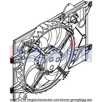 Lüfter, Motorkühlung AKS DASIS 528051N für CHEVROLET AVEO Schrägheck (T300) AVEO…