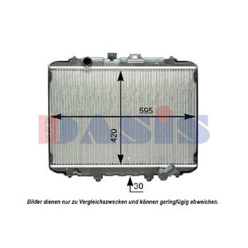 Kühler, Motorkühlung AKS DASIS 560029N für HYUNDAI H-1 / STAREX …