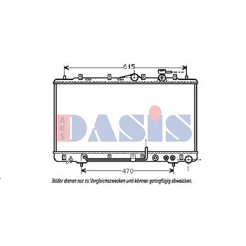 Kühler, Motorkühlung AKS DASIS 560150N für HYUNDAI SONATA III (Y-3…