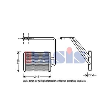 Heat Exchanger, interior heating -- AKS DASIS, HYUNDAI, COUPE (GK), ...
