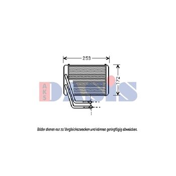 Wärmetauscher, Innenraumheizung AKS DASIS 569011N für HYUNDAI SONATA IV (EF) XG…