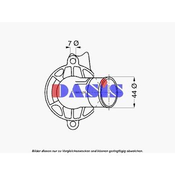 Thermostat, coolant -- AKS DASIS, MERCEDES-BENZ, PUCH, E-CLASS (W211),...