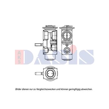 Expansion Valve, air conditioning -- AKS DASIS, SMART, FORTWO Coupe...