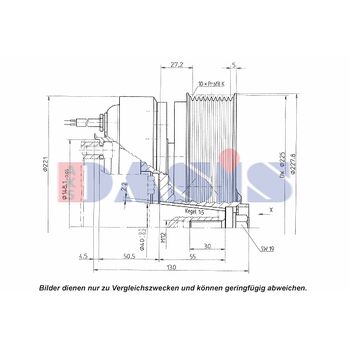 Magnetic Clutch, air conditioner compressor -- AKS DASIS, Fan Clutch,...