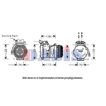 Compressor, air conditioning -- AKS DASIS, LAND ROVER, DISCOVERY I...