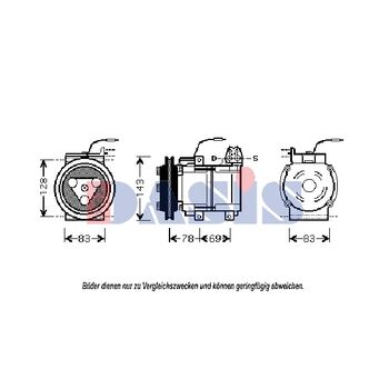 Compressor, air conditioning -- AKS DASIS, HYUNDAI, GALLOPER II (JK-01)...