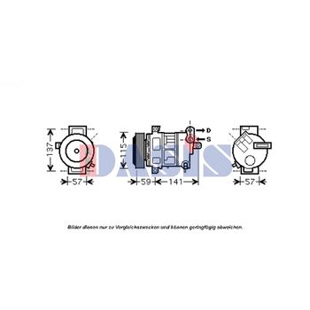 Kompressor, Klimaanlage AKS DASIS 851606N für FIAT BRAVO II (198_) IDEA (350_) …