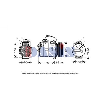 Kompressor, Klimaanlage AKS DASIS 851684N für VW PASSAT (3B2) PASSAT Variant (…