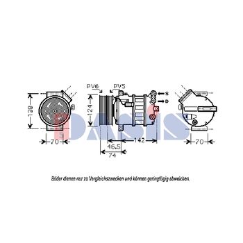 Kompressor, Klimaanlage AKS DASIS 851799N für ALFA ROMEO 159 (939_) 159 …