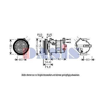 Kompressor, Klimaanlage AKS DASIS 851800N für ALFA ROMEO 159 (939_) 159 …