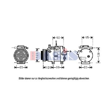 Compressor, air conditioning -- AKS DASIS, HYUNDAI, KIA, i30 (FD), ...