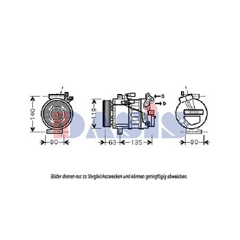 Kompressor, Klimaanlage AKS DASIS 851878N für RENAULT LAGUNA III (BT0/1) LAGUNA …