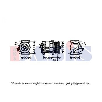Kompressor, Klimaanlage AKS DASIS 851938N für FIAT BRAVO II (198_) LINEA (323_, …