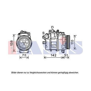 Compressor, air conditioning -- AKS DASIS, BMW, 3 Coupe (E92), ...