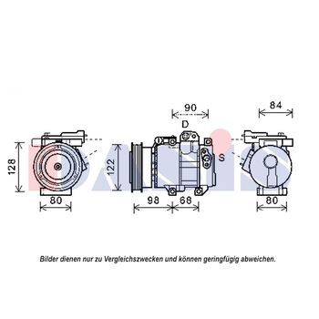 Kompressor, Klimaanlage AKS DASIS 852576N für KIA CERATO Stufenheck (LD) CERATO …