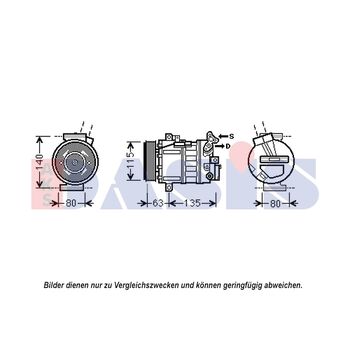 Kompressor, Klimaanlage AKS DASIS 852606N für RENAULT LATITUDE (L70_…