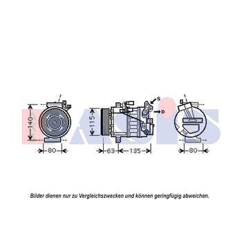 Kompressor, Klimaanlage AKS DASIS 852608N für RENAULT MEGANE III Schrägheck (BZ0…