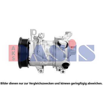 Compressor, air conditioning -- AKS DASIS, TOYOTA, YARIS (SCP9_, NSP9_,...