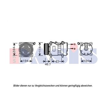 Kompressor, Klimaanlage AKS DASIS 852642N für VW…