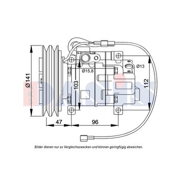 Compressor, air conditioning -- AKS DASIS, MAZDA, PREMACY (CP), 626 V...