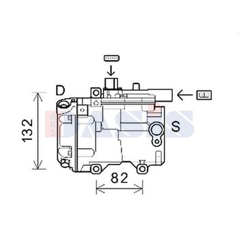 Kompressor, Klimaanlage AKS DASIS 852872N für TOYOTA PRIUS PLUS (_W4_) LEXUS CT…