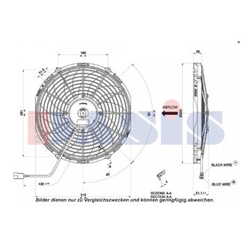 Fan, radiator -- AKS DASIS, Fan Axial / Radial Blower 6/12/24 Volt, ...