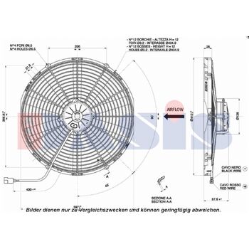 Fan, A/C condenser -- AKS DASIS, Fan Axial / Radial Blower 6/12/24 Volt,...