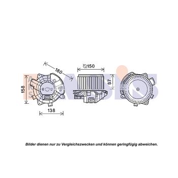 Elektromotor, Innenraumgebläse AKS DASIS 870446N für FIAT BRAVO II (198_) LANCIA…