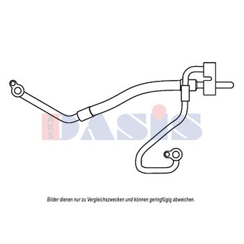 High-/Low Pressure Line, air conditioning -- AKS DASIS, FORD, MONDEO...