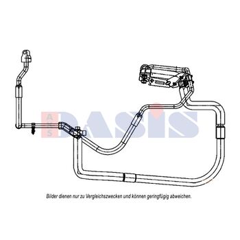 High-/Low Pressure Line, air conditioning -- AKS DASIS, FORD, TRANSIT...